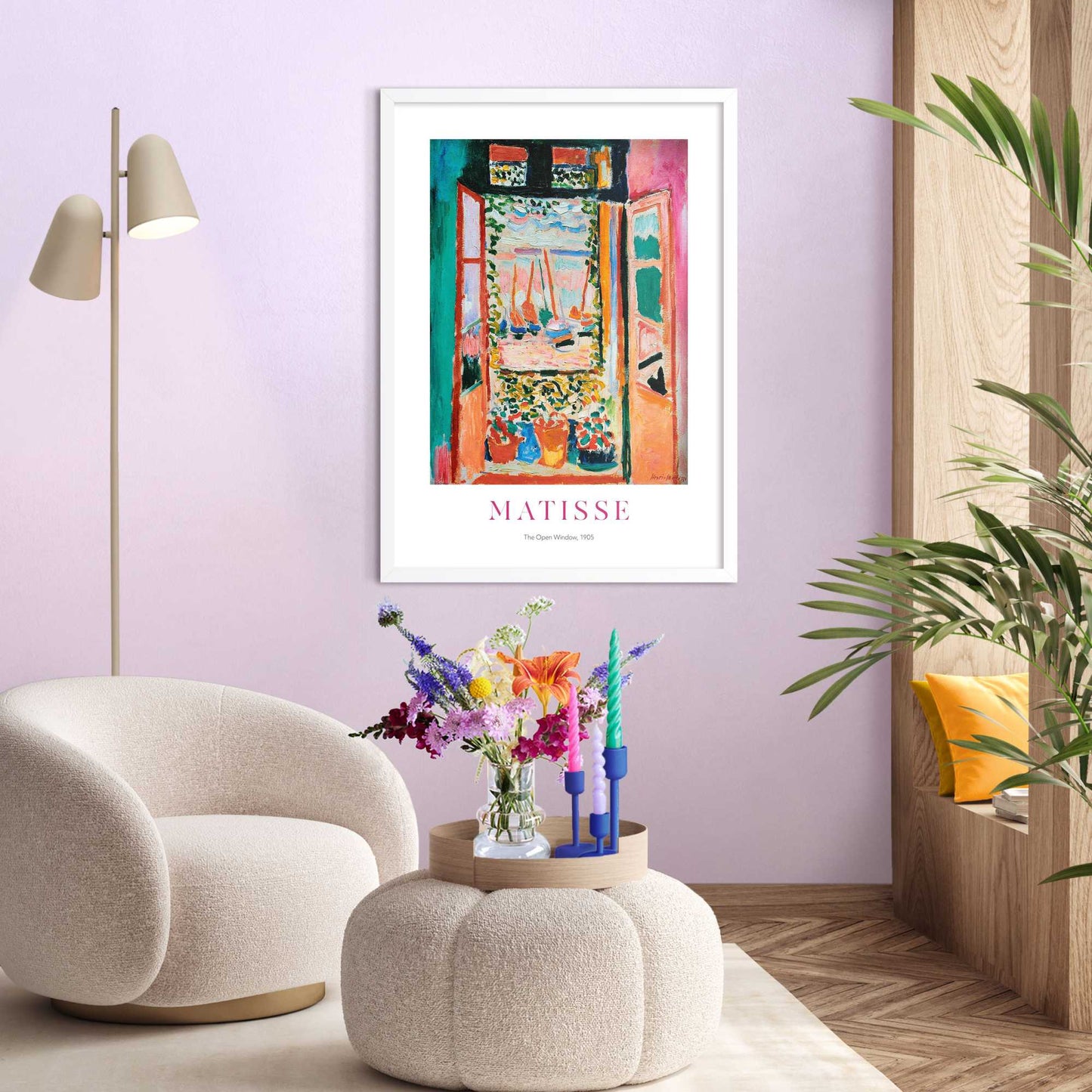 Schilderij Matisse - window 70x50