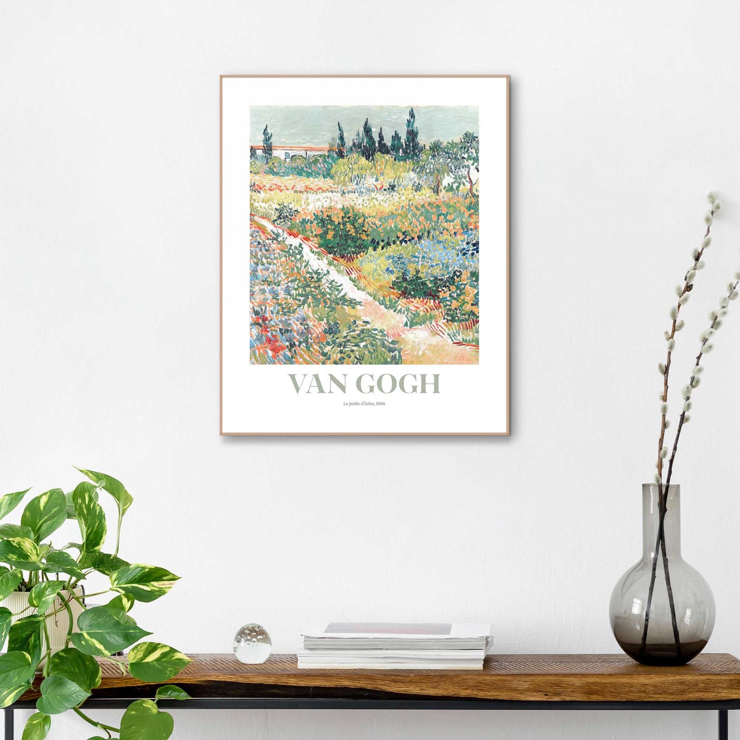 Schilderij Van Gogh - garden des Arles 50x40