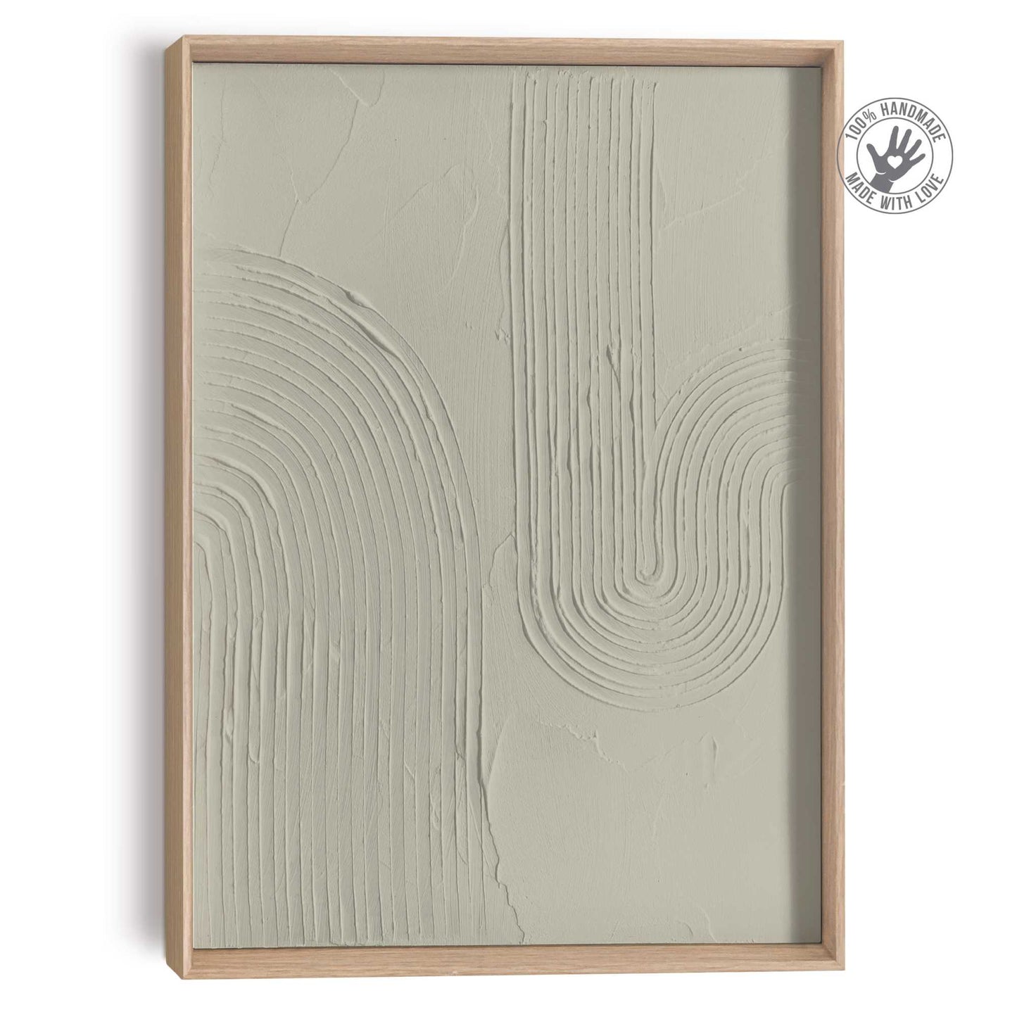 Schilderij Sharp - sage green 40x30