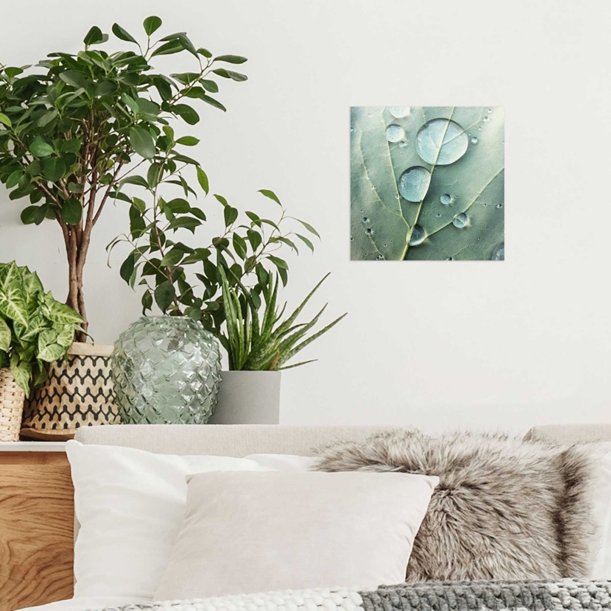 Glasschilderij Dauwdruppels 30x30 - Reinders