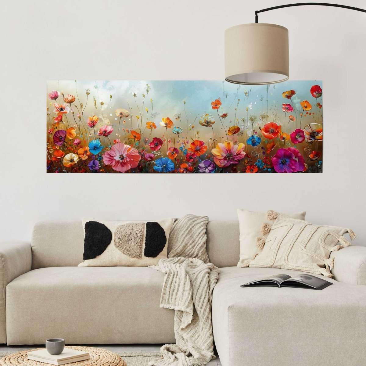 Poster Bloemenveld 53x158 - Reinders