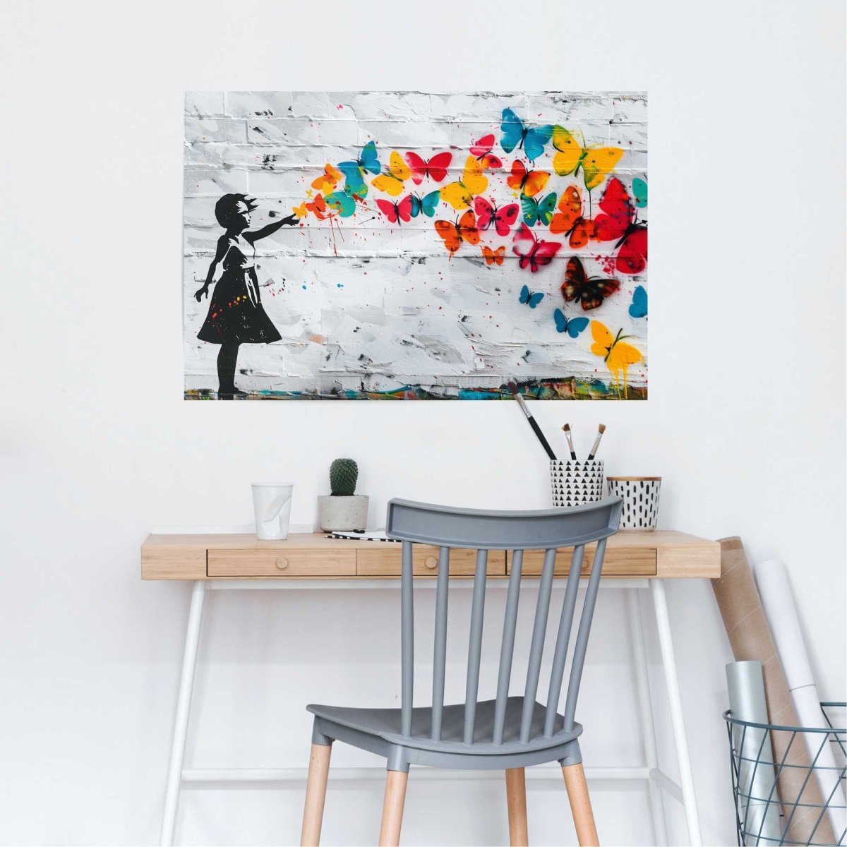 Poster Butterfly Girl 61x91,5 - Reinders