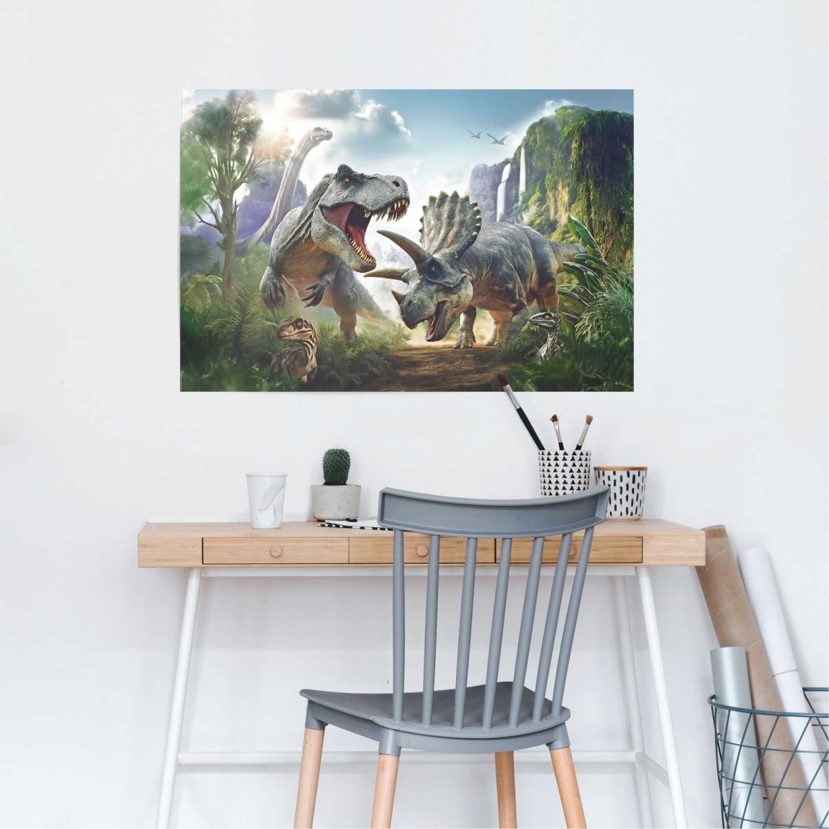 Poster Dino wereld 61x91,5 - Reinders
