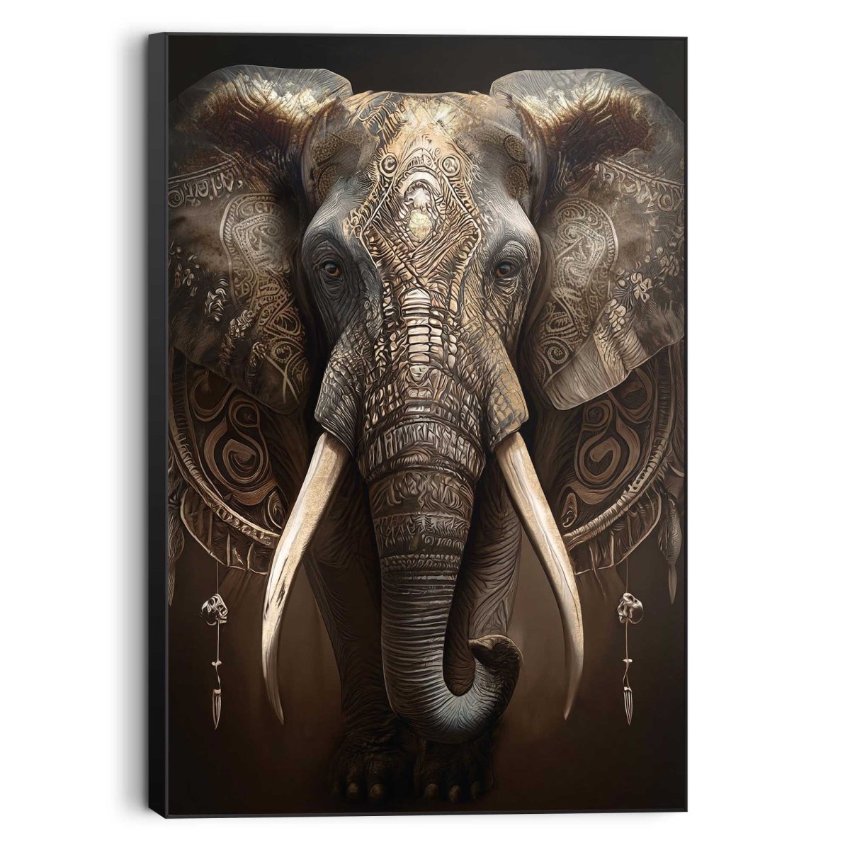 Schilderij Decorated Elephant 90x60 - Reinders