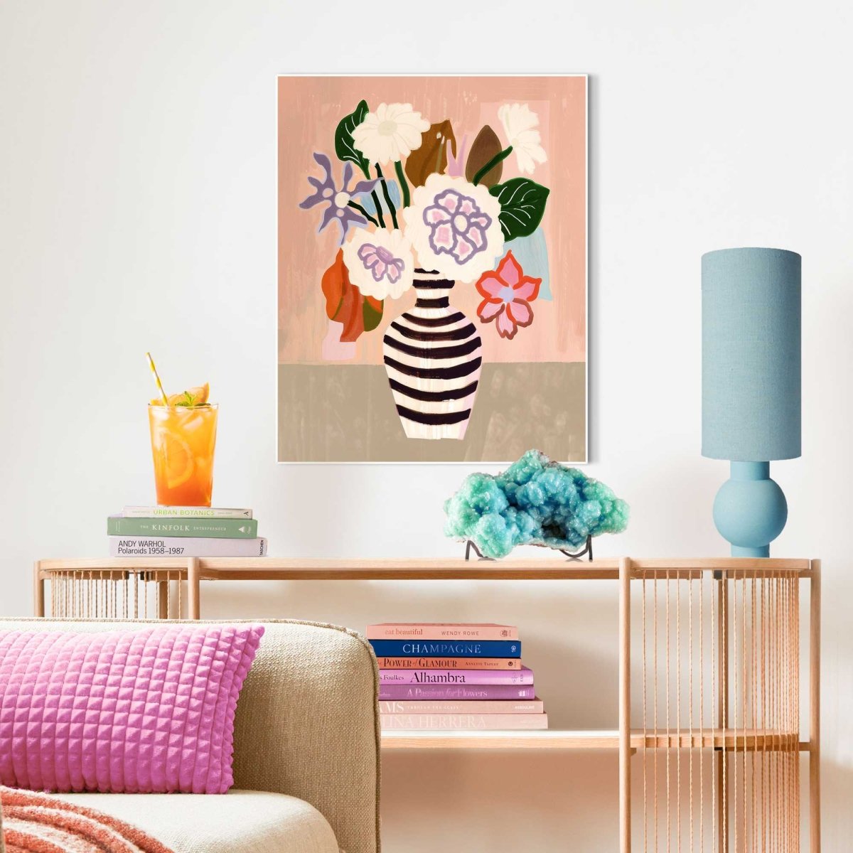 Schilderij Funky Vase 50x40 - Reinders