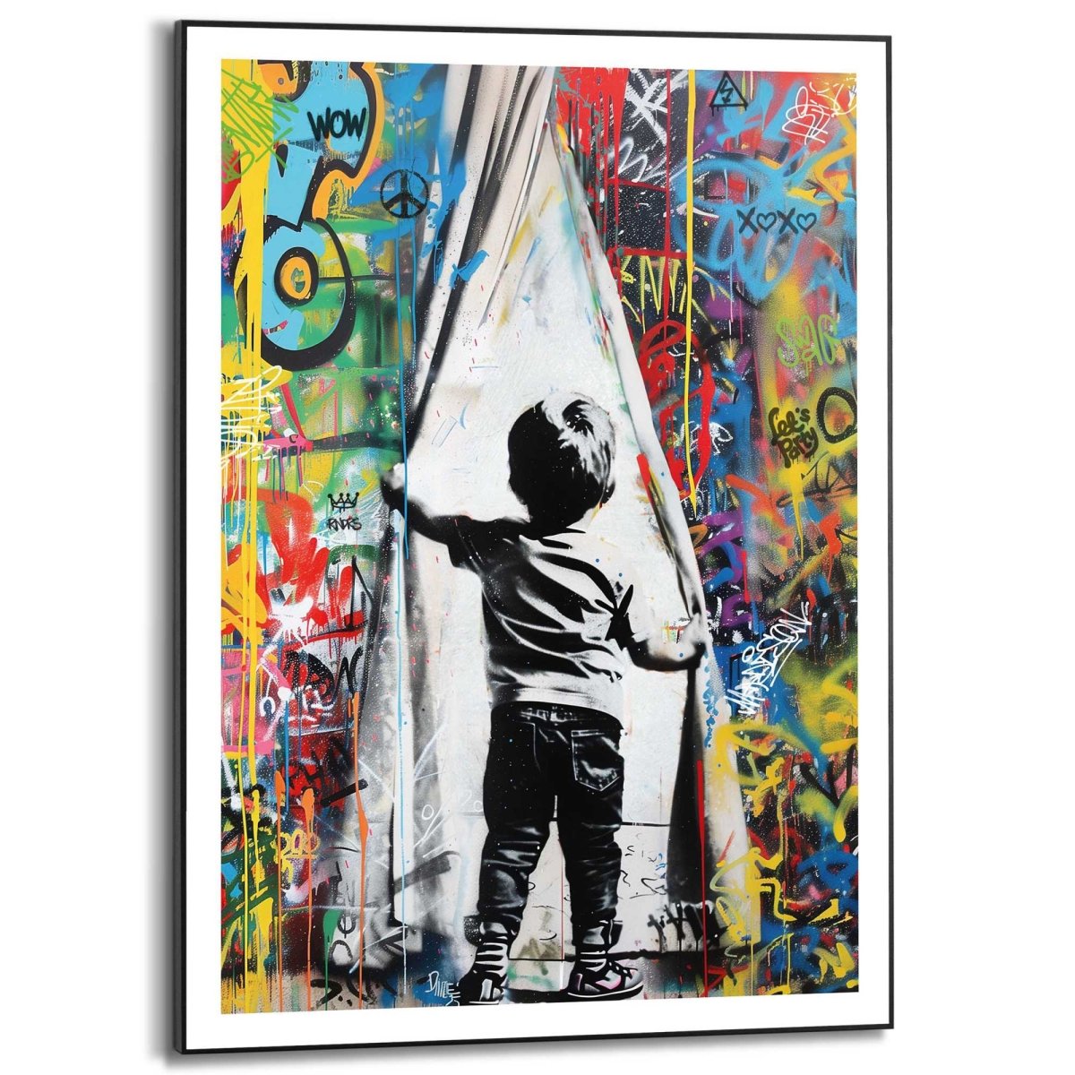 Schilderij Grafitti Surprise 70x50 - Reinders