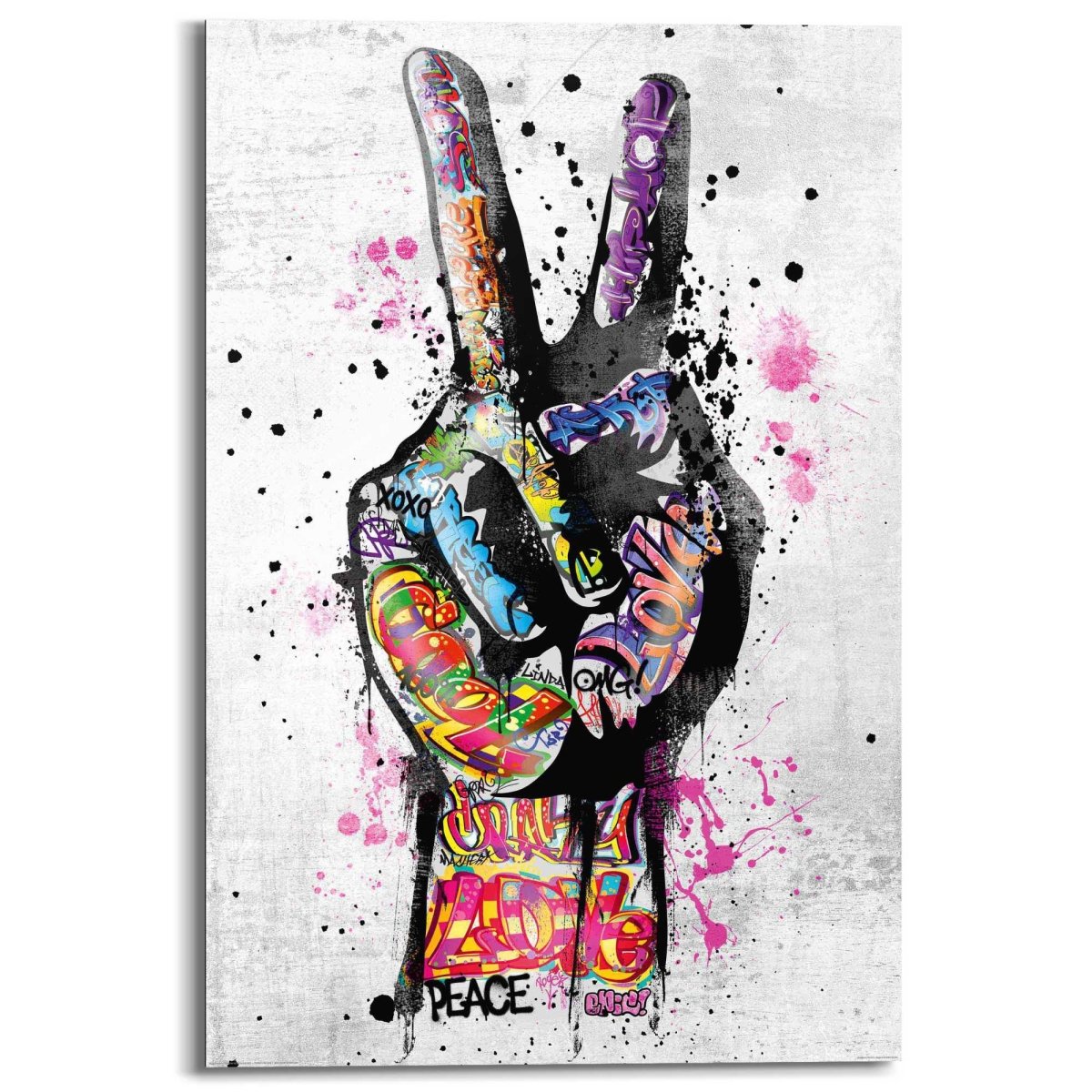 Schilderij Peace 90x60 - Reinders