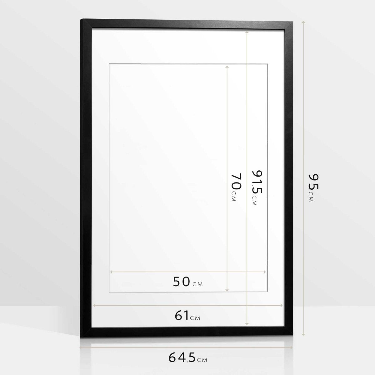 Wissellijst hout zwart poster 61x91,5 2 - pack - Reinders