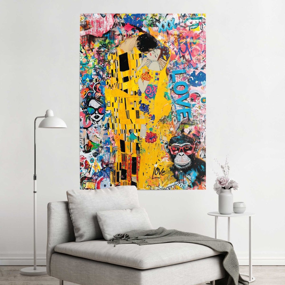 XXL Poster Modern Kiss 140x100 - Reinders