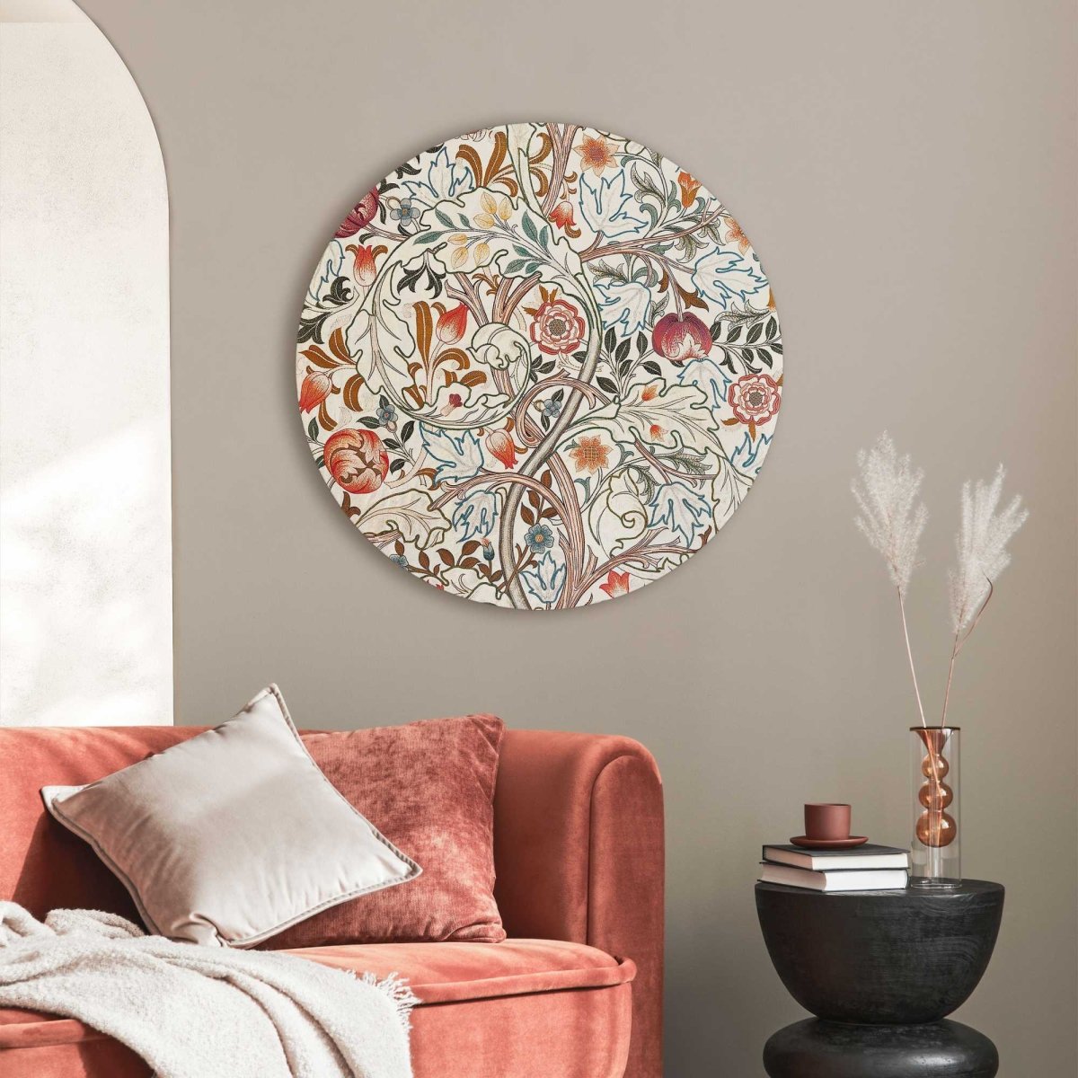 Glasschilderij William Morris 70 Rond - Reinders