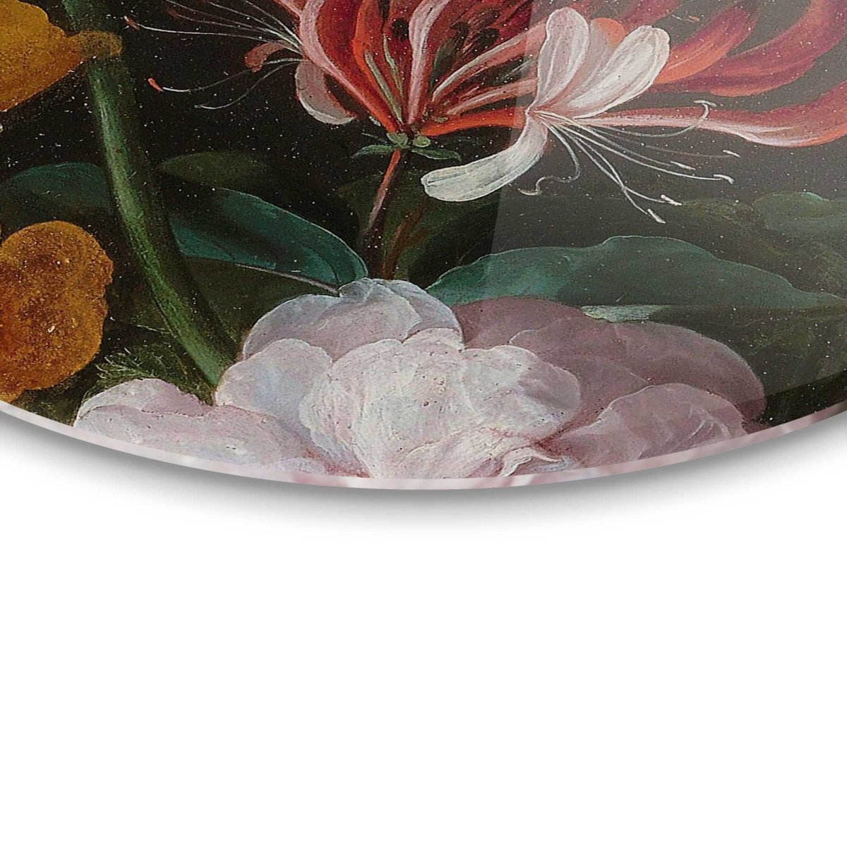Plexiglasschilderij De Heem Stilleven met bloemen 50 Rond - Reinders
