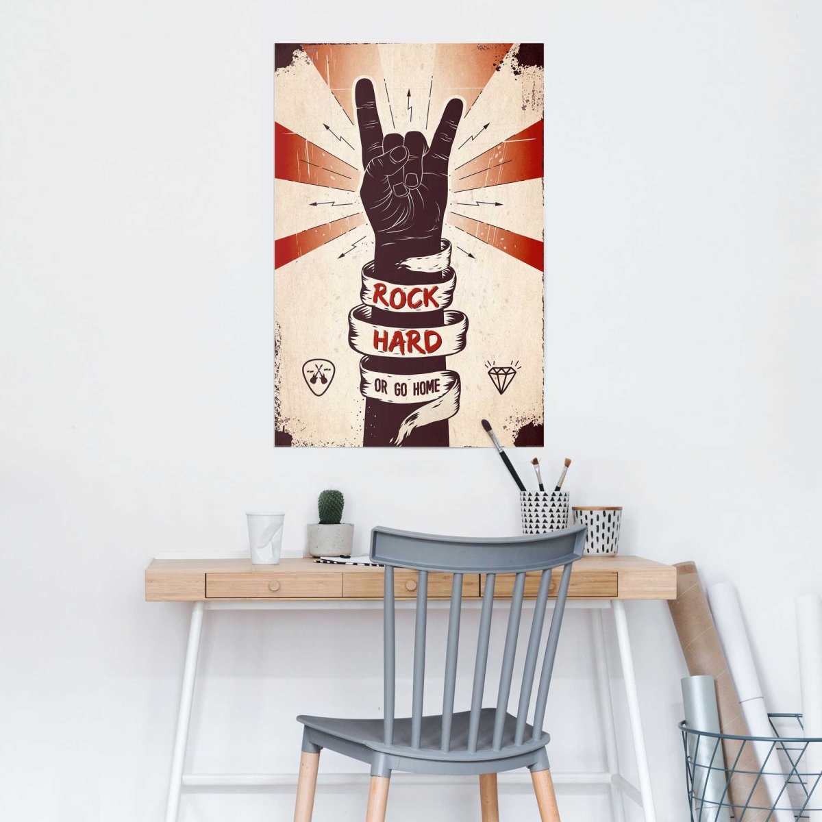 Poster Rock Hard 91,5x61 - Reinders