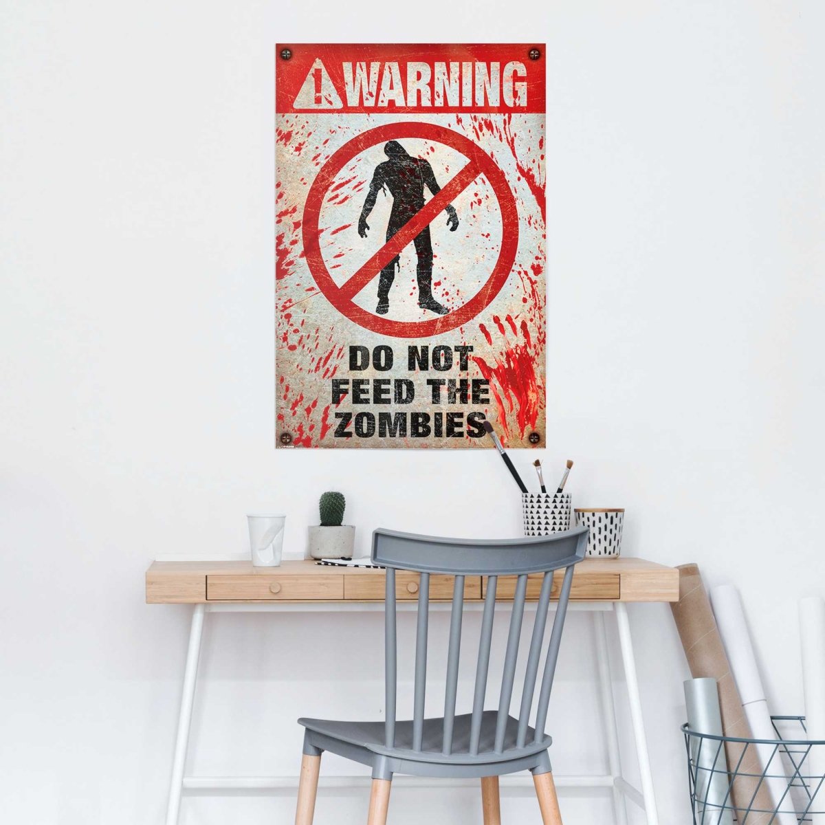 Poster Warning! Do Not Feed The Zombies 91,5x61 - Reinders