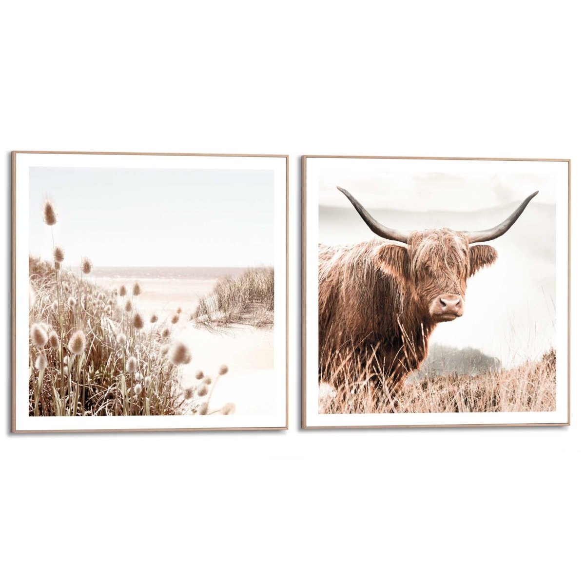 Schilderijen set Buitenleven 50x50 - Reinders