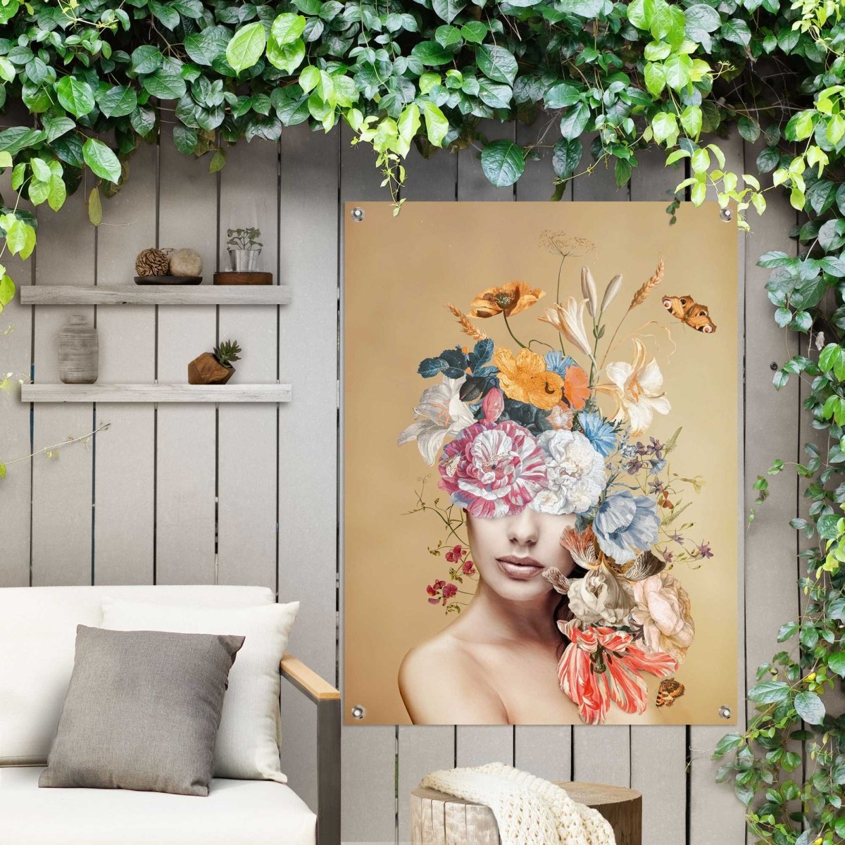 Tuinposter Bloemrijk 80x60 - Reinders