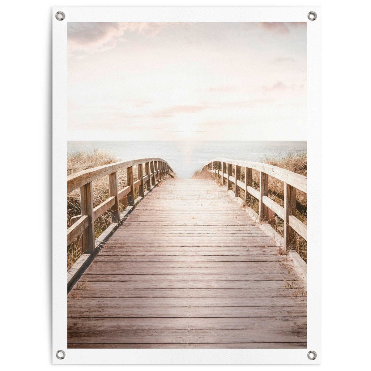 Tuinposter Brug naar het strand 80x60 - Reinders