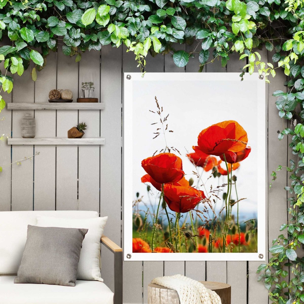 Tuinposter Klaprozen 80x60 - Reinders