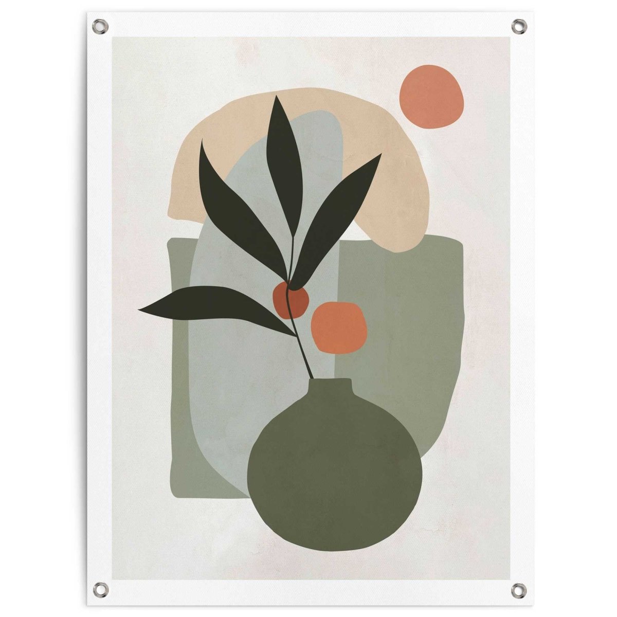 Tuinposter Vaas met bloemen 80x60 - Reinders