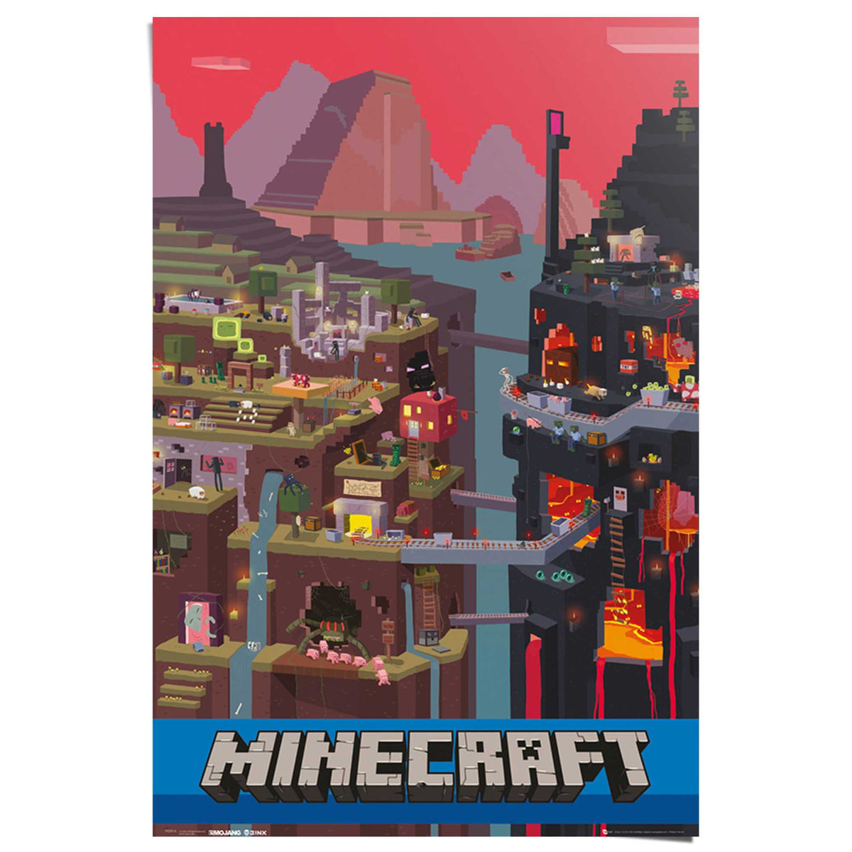 Poster Minecraft World 91,5x61
