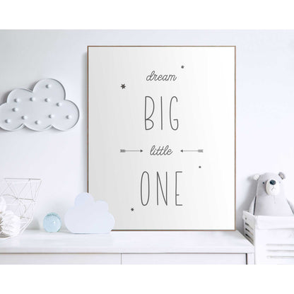 Schilderij Dream big little one 50x40