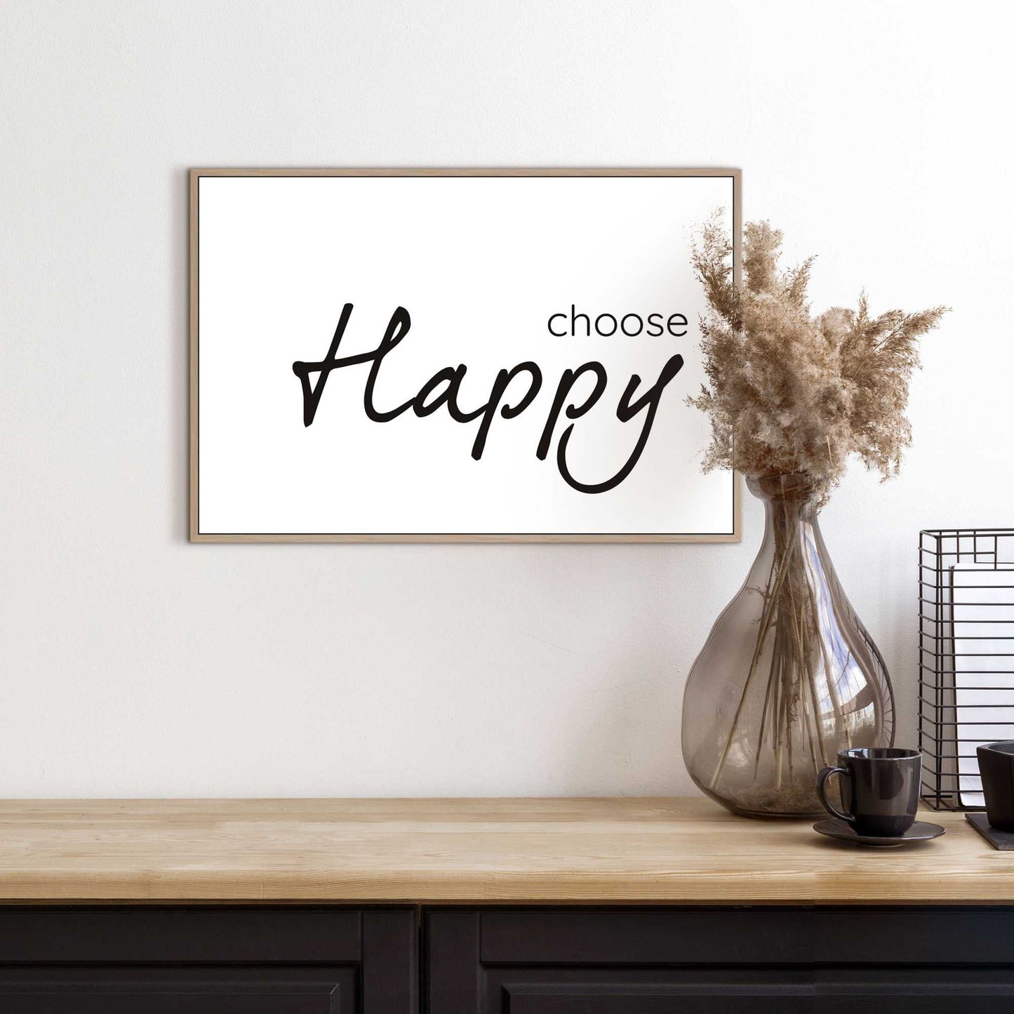 Schilderij Choose Happy 20x30