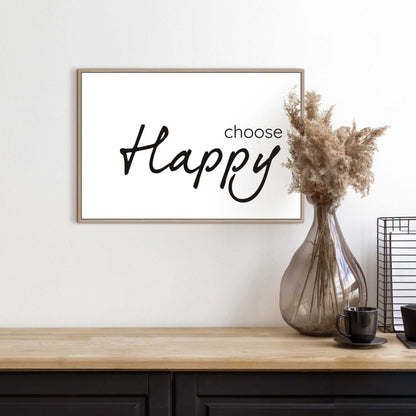 Schilderij Choose Happy 20x30