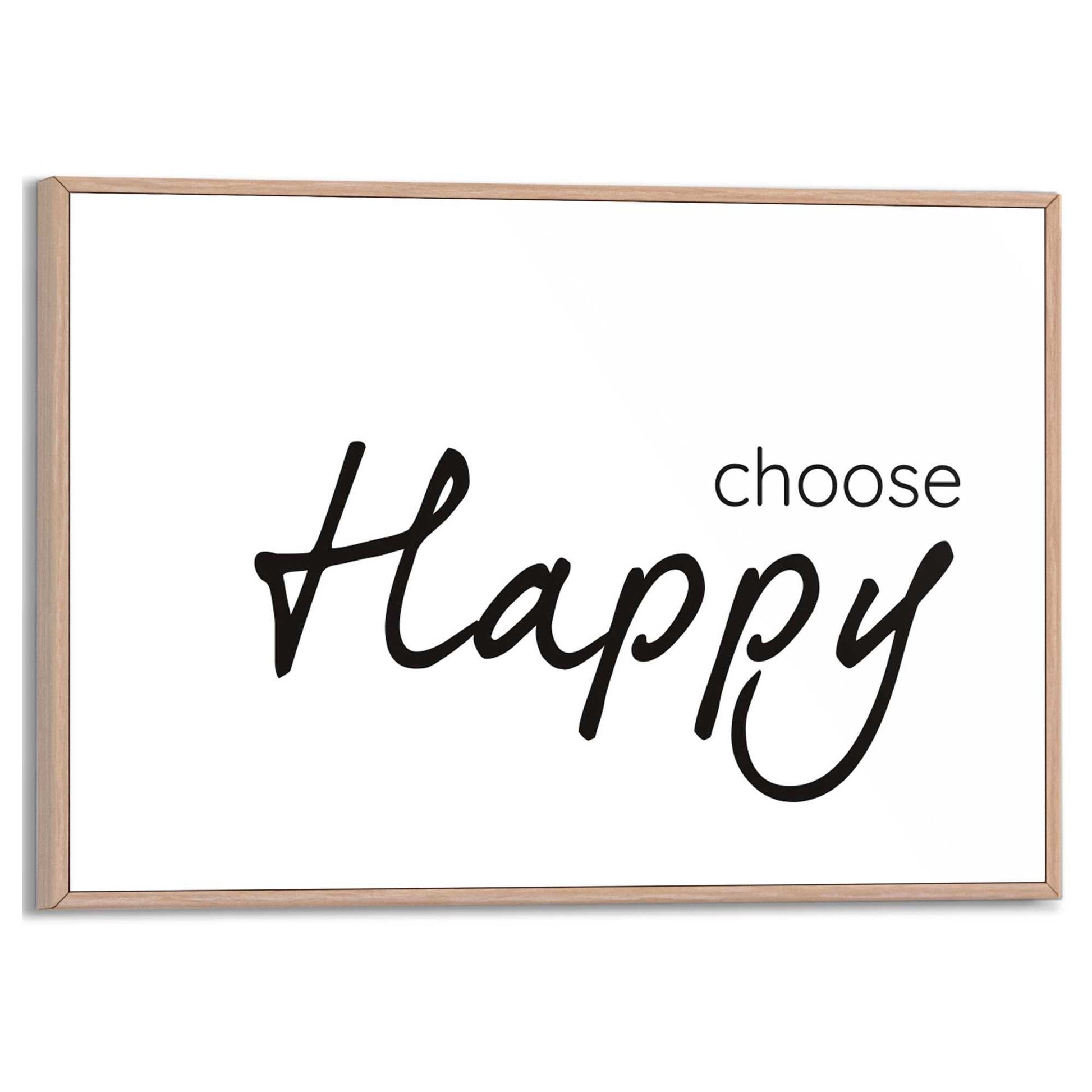 Schilderij Choose Happy 20x30