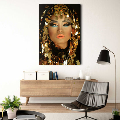 Glasschilderij Arabische Prinses 116x78