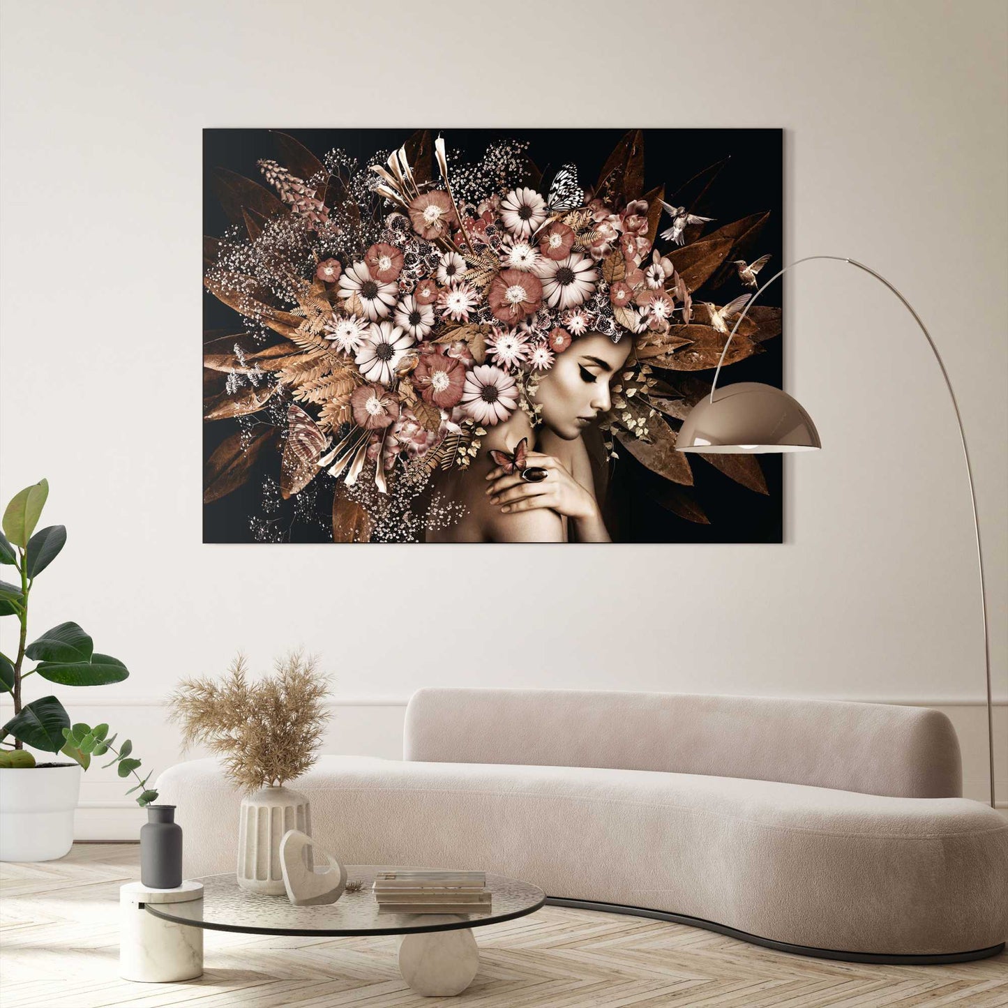 Schilderij Bloemenrijkdom 100x140