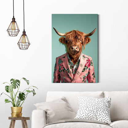 Schilderij Dressed Highlander 90x60