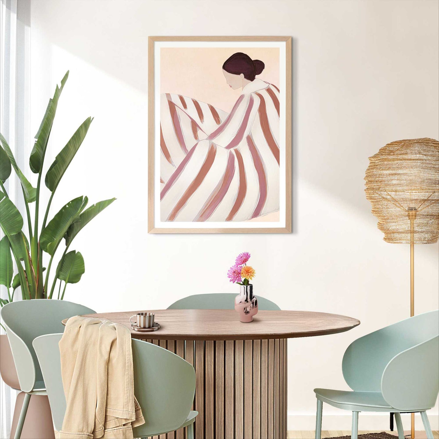 Wissellijst hout poster 50x70 beuken