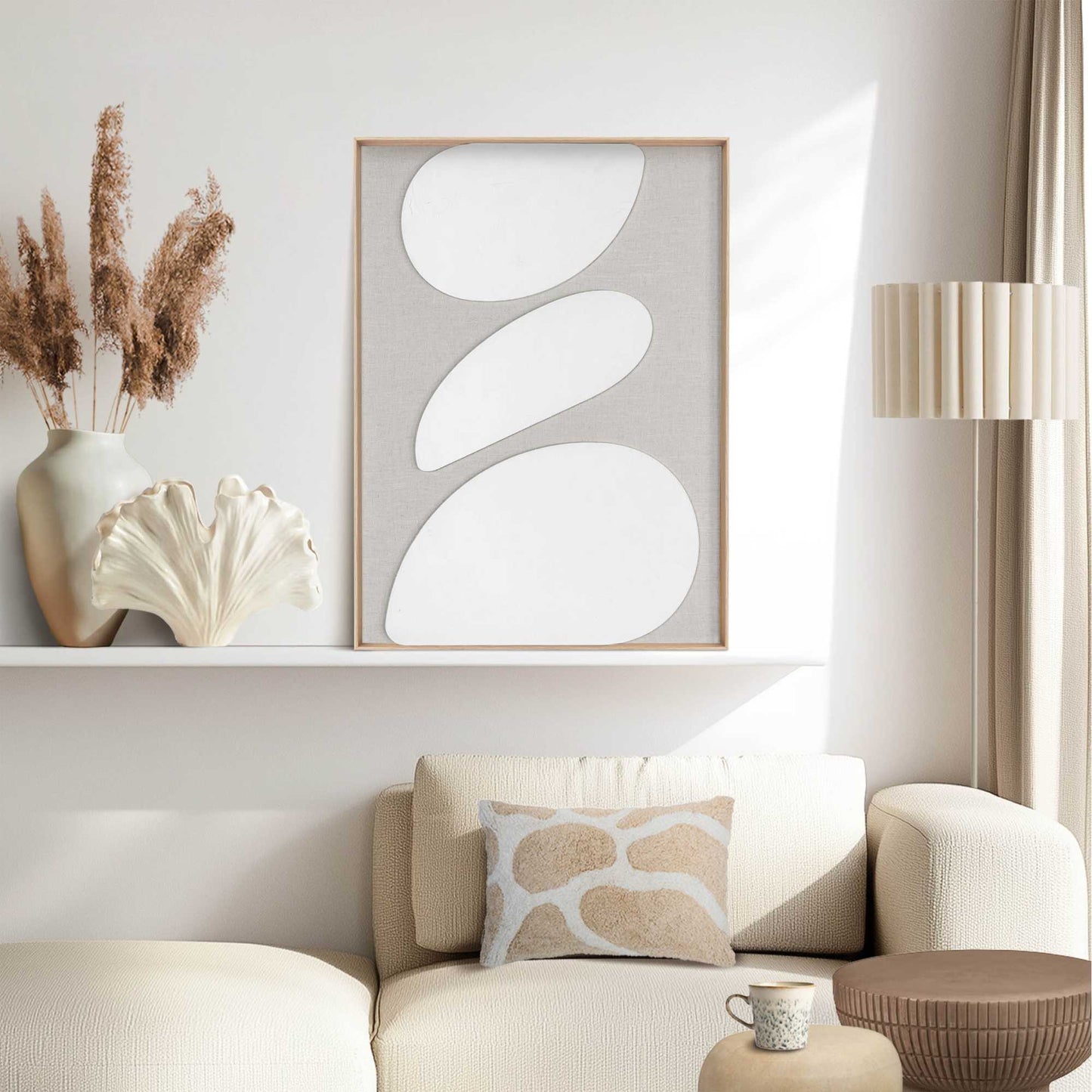 Schilderij 3D Art Organic Pebbles 70x50