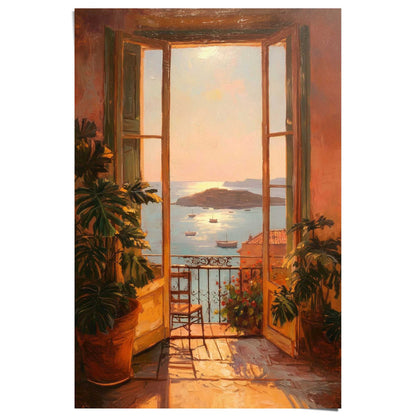 Poster Uitzicht op Zee 91,5x61