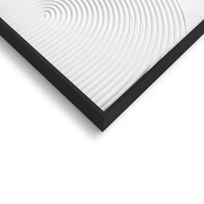 Abstracte wanddecoratie set met structuur Zwart - Wit Evenwicht 40x30 - Reliëf Art - Reinders