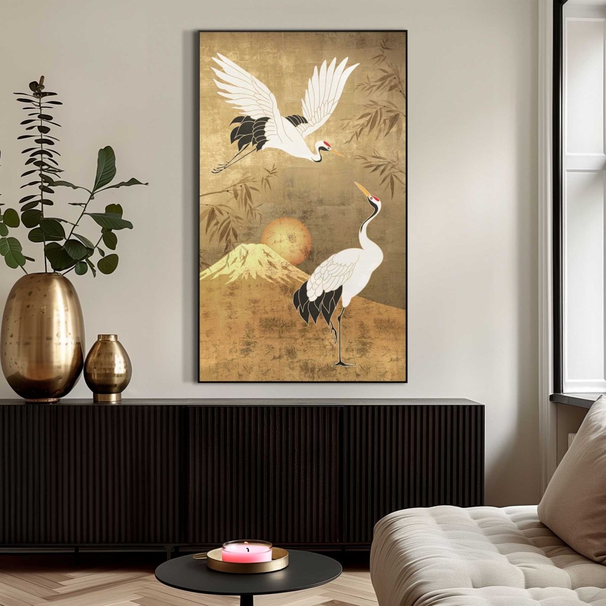 Art Frame Kraanvogels 118x70 - Art Frame - Reinders