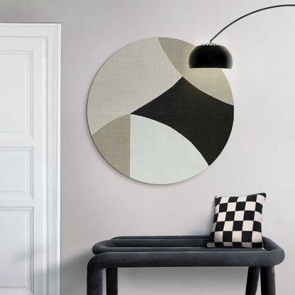Glasschilderij Abstracte sfeer I 70 Rond - Reinders