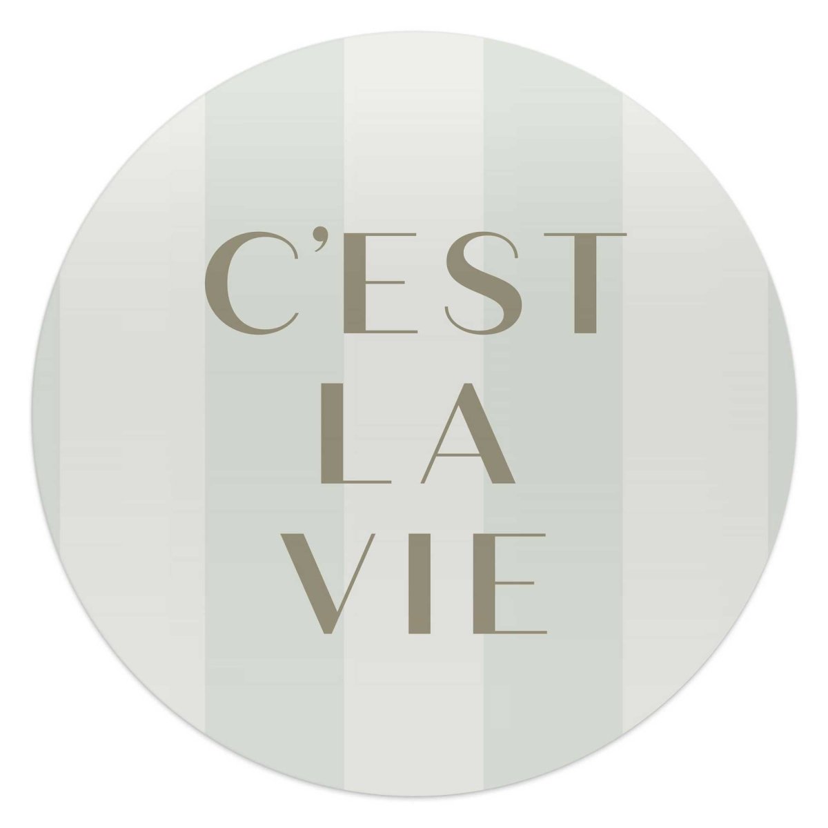 Glasschilderij C'est la vie 50 Rond - Reinders