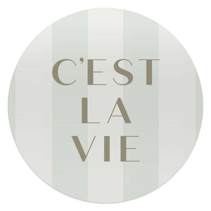 Glasschilderij C'est la vie 50 Rond - Reinders
