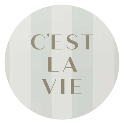 Glasschilderij C'est la vie 70 Rond - Reinders