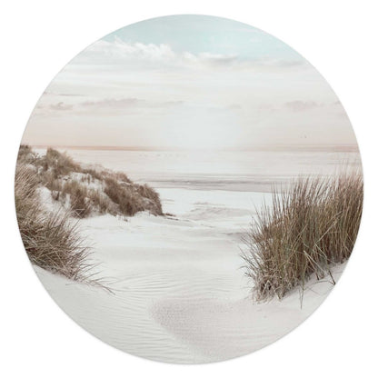 Glasschilderij Horizon aan het strand 50 Rond - Reinders