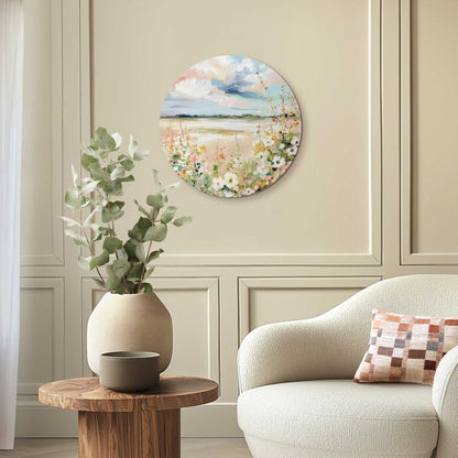 Glasschilderij Lente horizon 50 Rond - Reinders