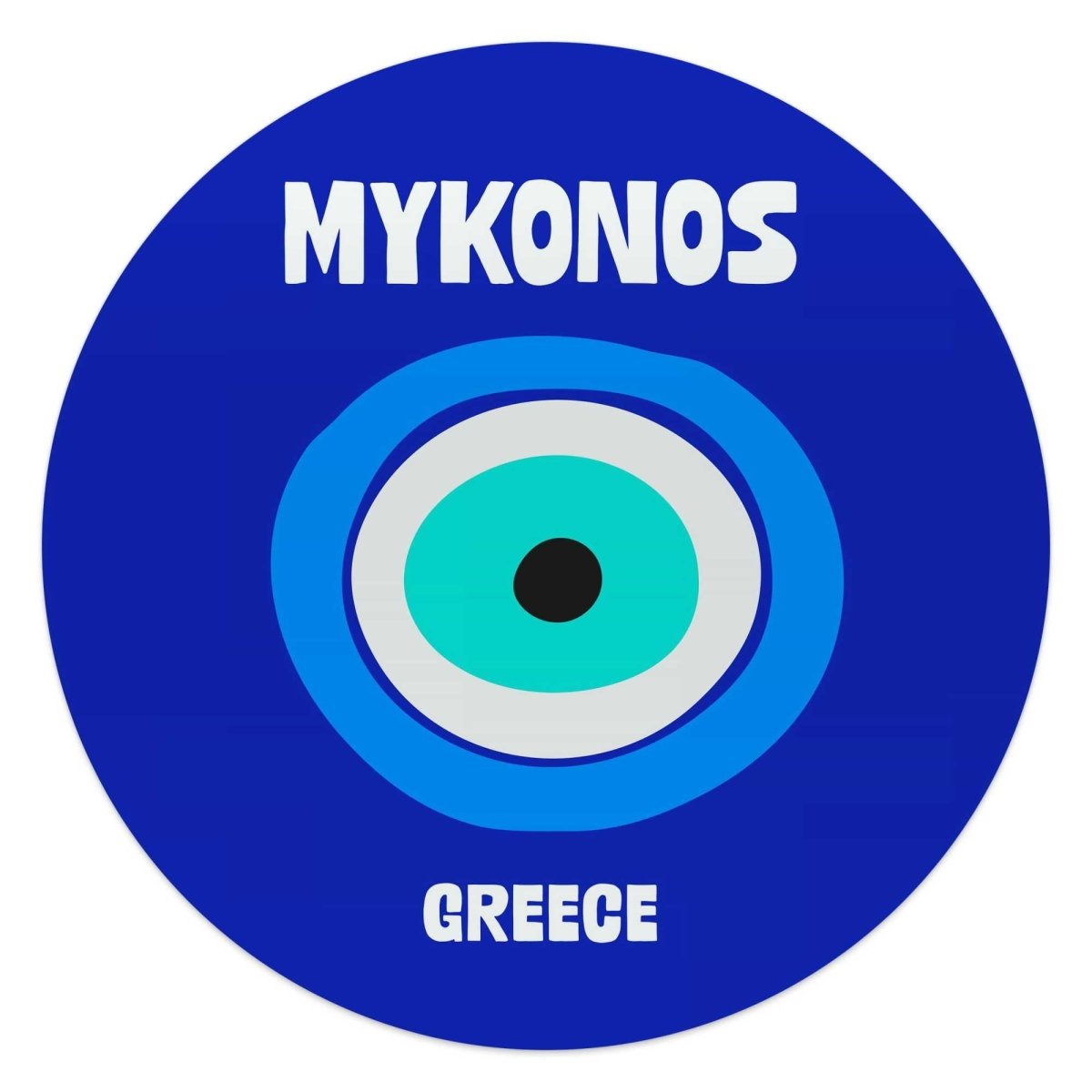 Glasschilderij Mykonos 50 Rond - Reinders