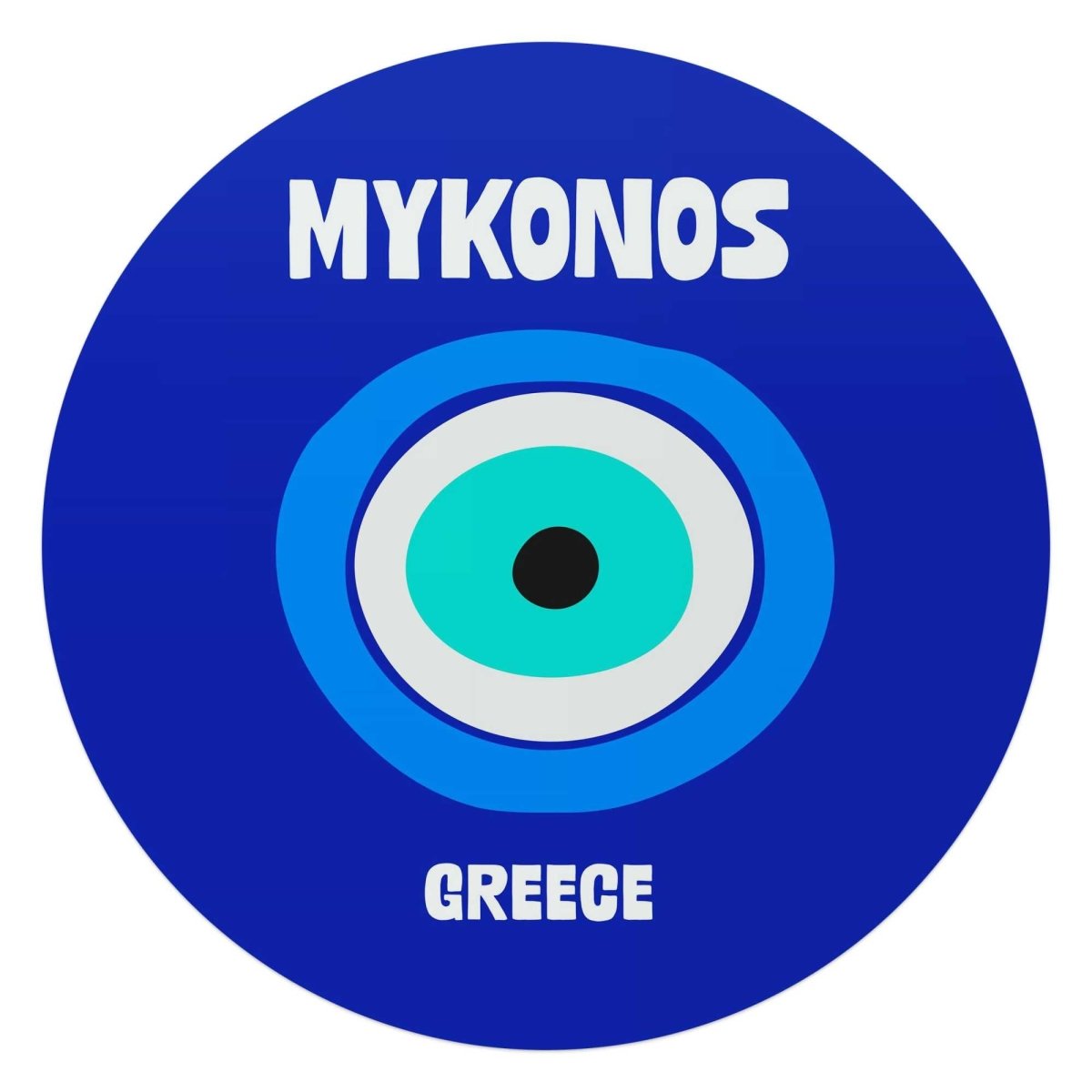 Glasschilderij Mykonos 70 Rond - Reinders