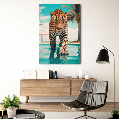 Glasschilderij Pool Tiger 116x78 - Reinders