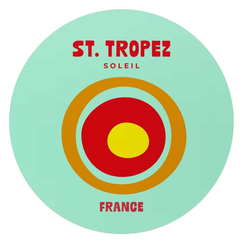 Glasschilderij Saint Tropez 70 Rond