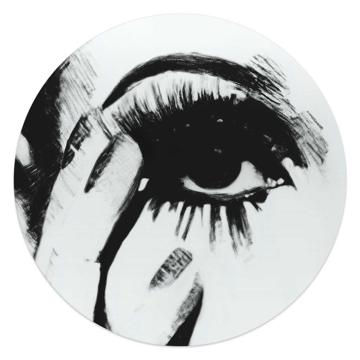Glasschilderij Smokey Eye 50 Rond - Reinders