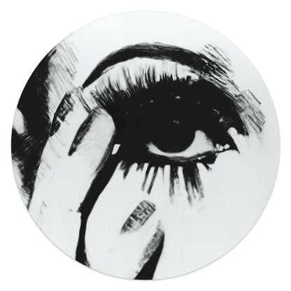 Glasschilderij Smokey Eye 50 Rond - Reinders