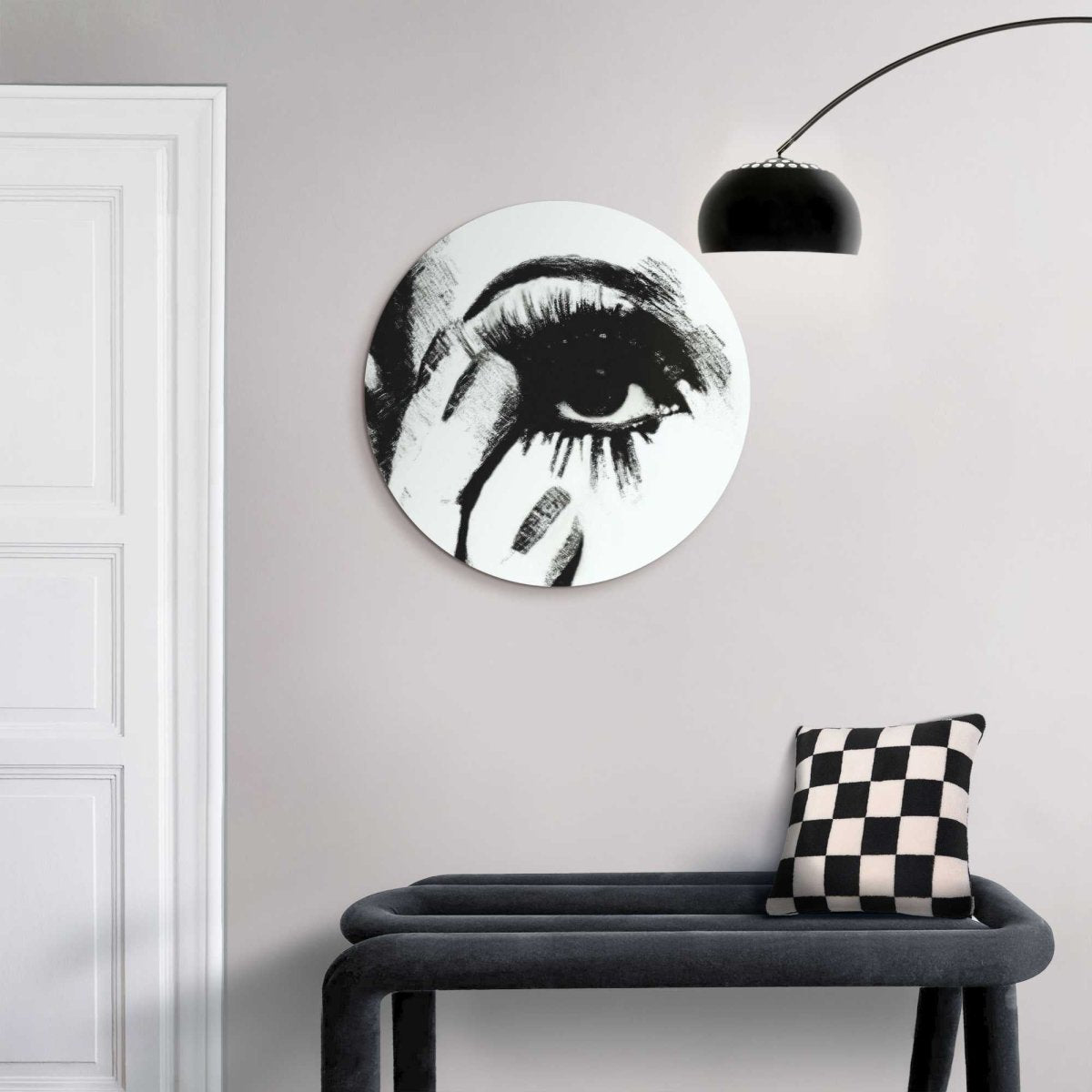 Glasschilderij Smokey Eye 50 Rond - Reinders