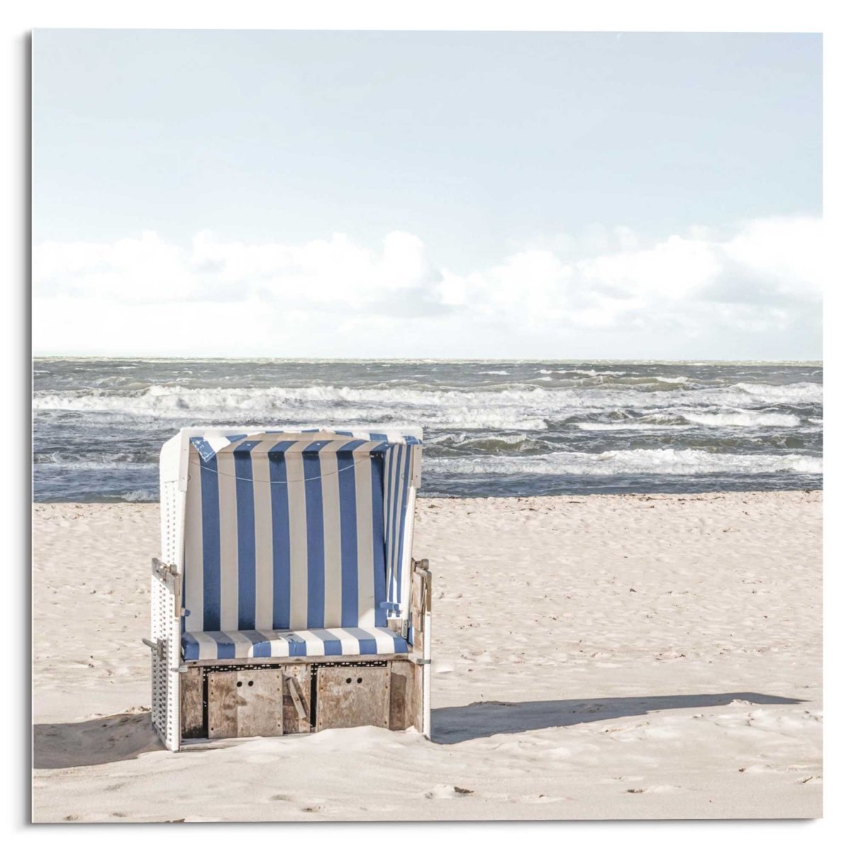Glasschilderij Strandstoel 30x30 - Reinders