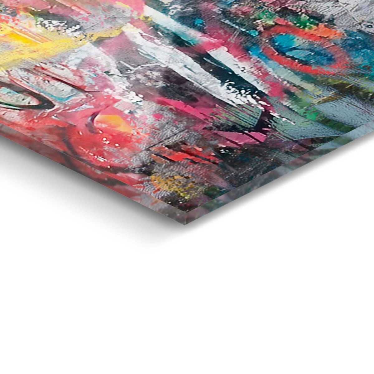 Glasschilderij Street art all you need is love 78x116 – Reindersshop